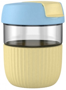 Купить Стакан-непроливайка Xiaomi Kiss Kiss Fish Rainbow Cup Blue Cheese (G-U35C)