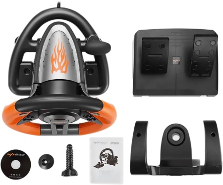 Купить Игровой руль PXN V3PRO Racing Wheel Orange