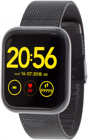 Купить Часы CARCAM SMART WATCH GT1 - BLACK, Черный металл