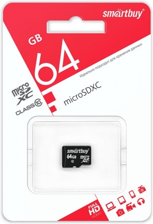 Купить Карта памяти SmartBuy 64GB microSDXC Class10 (без адаптера)