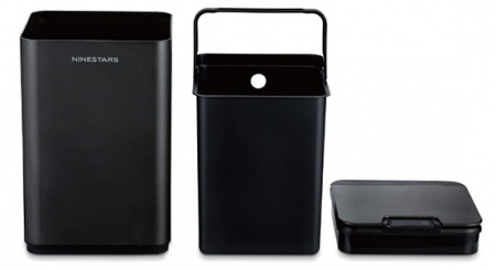 Купить Умное мусорное ведро Xiaomi Ninestars Waterproof Sensor Trash Can 10L Black (DZT-10-35S)
