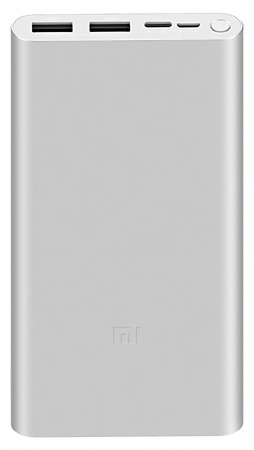 Купить Внешний аккумулятор Xiaomi Mi Power Bank 3 10000 mAh Silver (PLM13ZM)