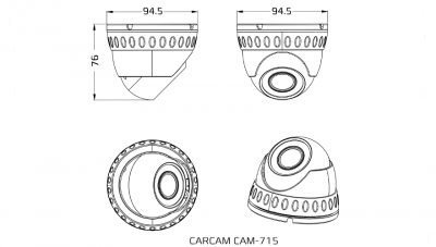 Купить Камера видеонаблюдения CARCAM CAM-715