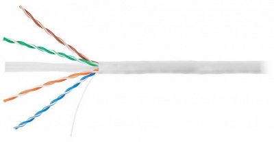 Купить Кабель витая пара UTP4 Cat6a HiWatch HWC-6AU-W, 1 м