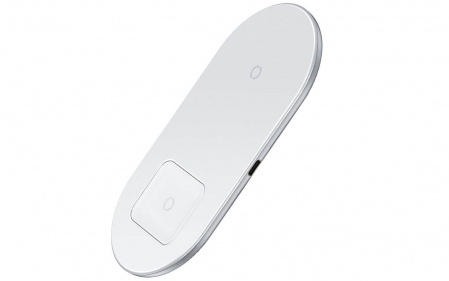 Купить Беспровоное ЗУ Xiaomi Baseus Simple 2 in 1 Wireless Charger белый
