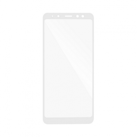Купить Защитное стекло для Samsung A8 Plus (2018) 5D Full Fac белый