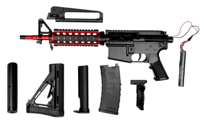 Купить TIAN GONG M4A1 Electric Adjustable Gel Bullet Gun (XS-1801) Black/Red