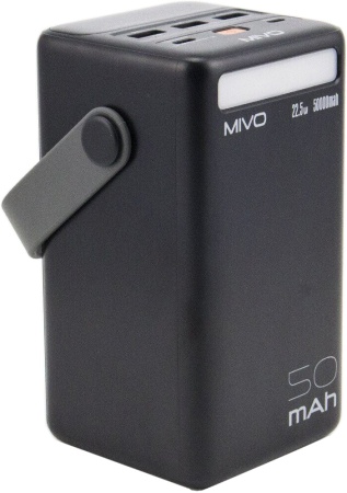 Купить Внешний аккумулятор с фонариком Mivo MB-500Q Powerbank 50000 Mah 22.5W