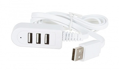 Купить USB hub на 3 порта 1.2м белый
