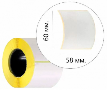 Купить Термоэтикетка Xprinter Thermal Label Sticker Roll Eco, 58*60мм, втулка 40мм, 500шт