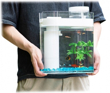 Купить Аквариум Xiaomi Geometry Lazy Fish Tank White (HF-JHYGZH001)