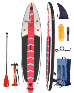 Купить Сап доска для плавания и серфинга с насосом и рюкзаком MirCamping Inflatable SUP 366*83*15 CRT-139С Red