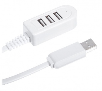 Купить USB hub на 3 порта 1.2м белый
