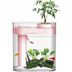 Купить Аква-ферма Xiaomi Descriptive Geometry Amphibious Fish Tank (HF-JHYGQC 001) Pink