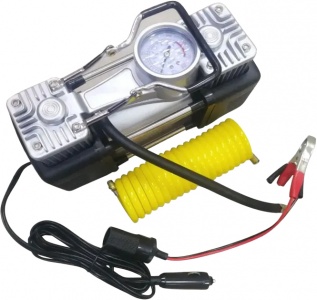 Купить Автомобильный компрессор с ремкомплектом для шин Car Сompressor Kit 2in1 Black
