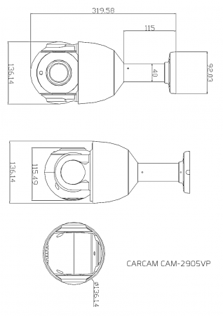 Купить IP камера видеонаблюдения CARCAM CAM-2905M