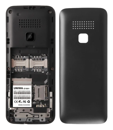 Купить Телефон UNIWA E1801 Dual SIM Black