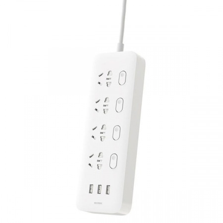 Купить Сетевой адаптер Xiaomi Mi Power Strip (4 розетки + 3 USB порта) - White