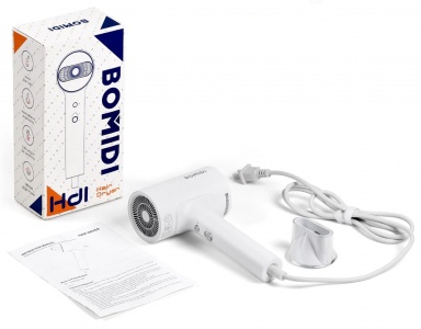 Купить Фен для укладки и сушки волос Xiaomi Bomidi Hair Dryer Negative Ion HD1 White
