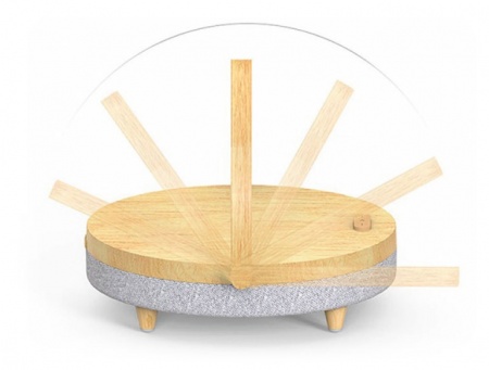 Купить Колонка с функцией беспроводной зарядки Xiaomi Ezvalo Wireless Charging Music Desk Lamp Wood (LYYD01)