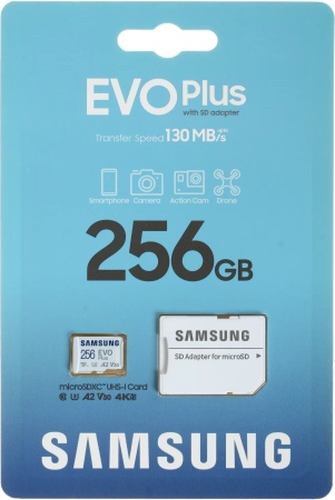Купить Карта памяти Samsung EVO Plus 256GB microSDHC Class 10 (MB-MC256KA/KR)