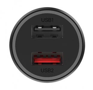 Купить Автомобильная зарядка Xiaomi Mi 37W Dual-Port Car Charger EU (CC06ZM)