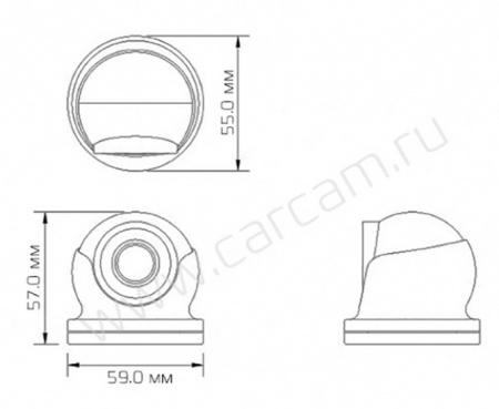 Купить Камера видеонаблюдения CARCAM CAM-598M (3.6mm)