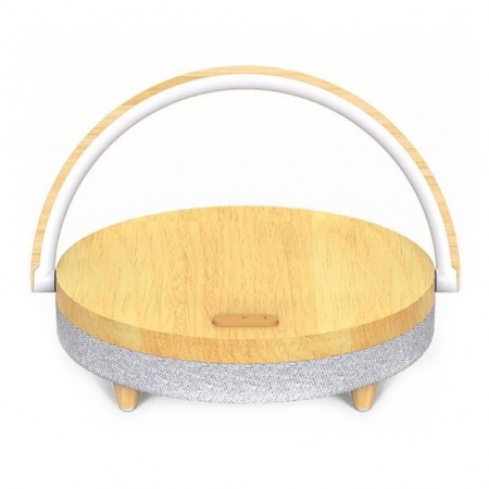 Купить Колонка с функцией беспроводной зарядки Xiaomi Ezvalo Wireless Charging Music Desk Lamp Wood (LYYD01)