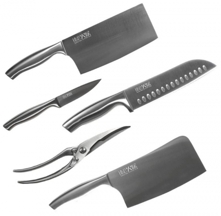 Купить Набор кухонных ножей Xiaomi Huo Hou Nano Knife Set (HU0014) ( 5 предметов, подставка)