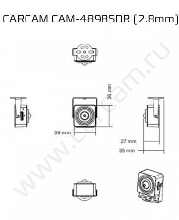 Купить IP-камера видеонаблюдения CARCAM CAM-4898SDR (2.8mm)