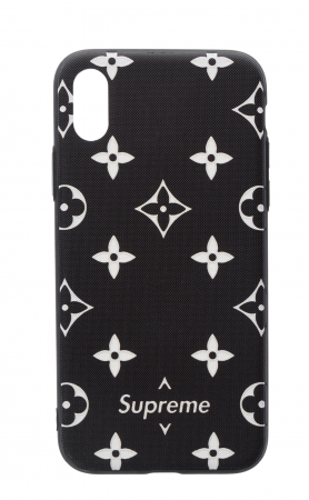 Купить Чехол для iPhone 10/X картинки 2018 news supreme чёрный