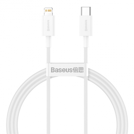 Купить Кабель Baseus Superior Series Fast Charging, Type-C - Lightning, 20W, 1 м, White (CATLYS-A02)