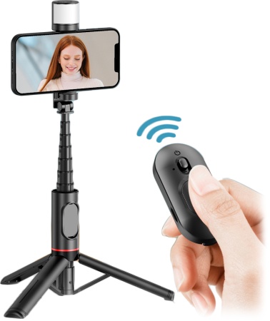 Купить Селфи палка Xiaomi Funsnap 360° Rotatable Light-Filled Selfie Stick (Q12S)