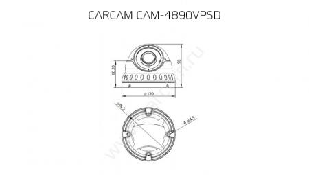 Купить IP камера видеонаблюдения CARCAM CAM-4890VPSD