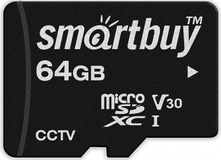 Купить Карта памяти SmartBuy microSDXC 64Gb Class10 U3 V30 (SB64GBSDCCTV)