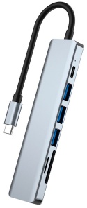 Купить Многофункциональный USB HUB разветвитель 7 в 1 Mivo MH-7011 USB HUB 7 in 1