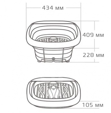 Купить Массажер для ног Xiaomi Leravan Folding Massage Foot Bath Gray (LF-ZP008)