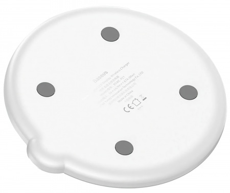 Купить Беспроводное зарядное устройство  Baseus Digtal LED Display Wireless Charger, White (WXSX-02)