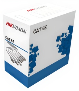 Купить Кабель UTP для внутренней прокладки 8 жил/4 пары 24AWG CAT5e, бухта 305м Hikvision DS-1LN5E-E/E