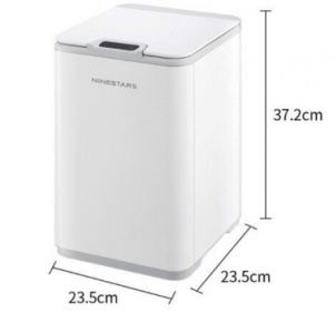 Купить Умное мусорное ведро Xiaomi Ninestars Waterproof Sensor Trash Can 10L  (DZT-10-35S) White