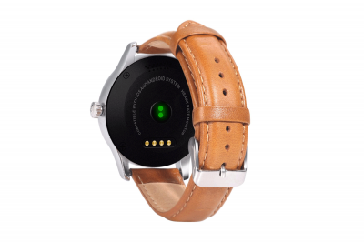 Купить CARCAM SMART WATCH K88H SILVER - Коричневая кожа 