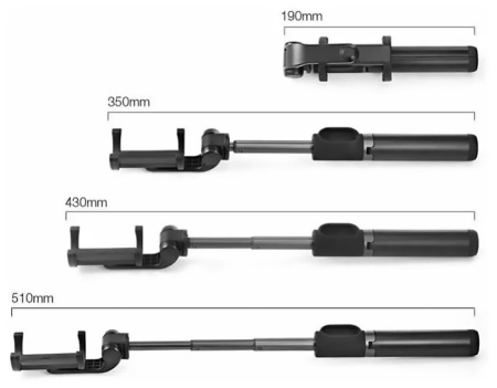 Купить Монопод-штатив для смартфона Xiaomi Mi Selfie Stick Tripod Black EU (XMZPG01YM)