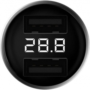 Купить Автомобильный блок питания Xiaomi ZMI Digital Display Car Charger 2USB 3.0A (AP621)