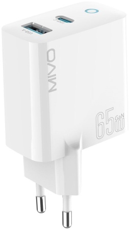 Купить Сетевое зарядное устройство Mivo MP-650Q Quick Charger 65W GaN