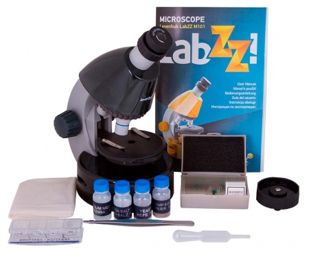Купить (RU) Микроскоп Levenhuk LabZZ M101 Moonstone\Лунный камень