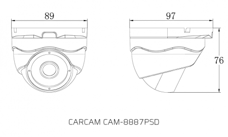 Купить IP камера видеонаблюдения CARCAM CAM-8887PSD