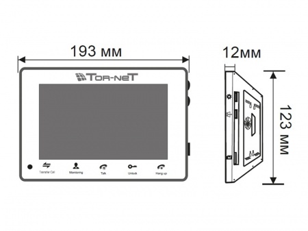 Купить Видеодомофон Tornet TR-29 IP B