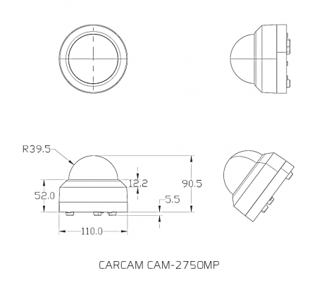 Купить CARCAM 2MP Mini PTZ IP Camera CAM-2750MP