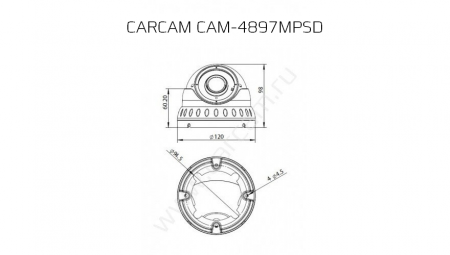Купить IP камера видеонаблюдения CARCAM CAM-4897MPSD